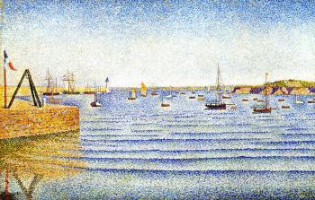 (image for) Handmade oil painting Copy paintings of famous artists Paul Signac's painting,The Swell, Portrieux, Op